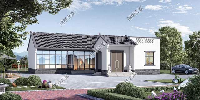 新款一層別墅設(shè)計(jì)，在老家蓋這樣的住宅，擱誰(shuí)不心動(dòng)