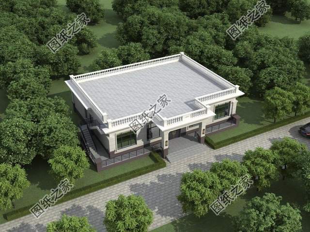 新款一層別墅設(shè)計(jì)，在老家蓋這樣的住宅，擱誰(shuí)不心動(dòng)