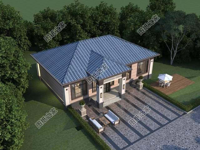 新款一層別墅設(shè)計(jì)，在老家蓋這樣的住宅，擱誰(shuí)不心動(dòng)