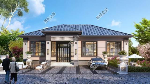 新款一層別墅設(shè)計(jì)，在老家蓋這樣的住宅，擱誰(shuí)不心動(dòng)