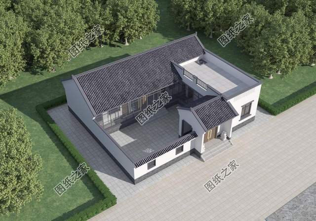 新款一層別墅設(shè)計(jì)，在老家蓋這樣的住宅，擱誰(shuí)不心動(dòng)