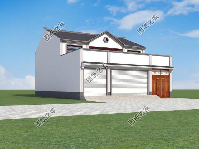 帶商鋪的農(nóng)村別墅設(shè)計(jì)，在家也能掙到錢，全家老小都喜歡