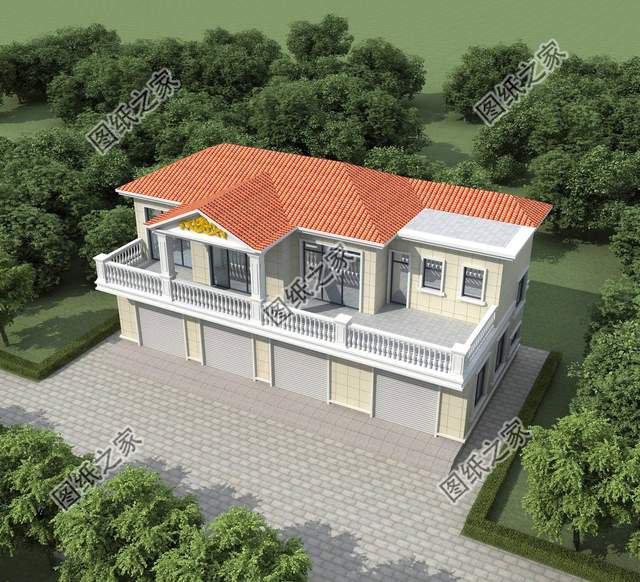 帶商鋪的農(nóng)村別墅設(shè)計(jì)，在家也能掙到錢，全家老小都喜歡