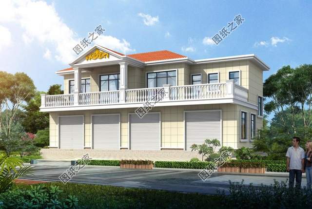 帶商鋪的農(nóng)村別墅設(shè)計(jì)，在家也能掙到錢，全家老小都喜歡