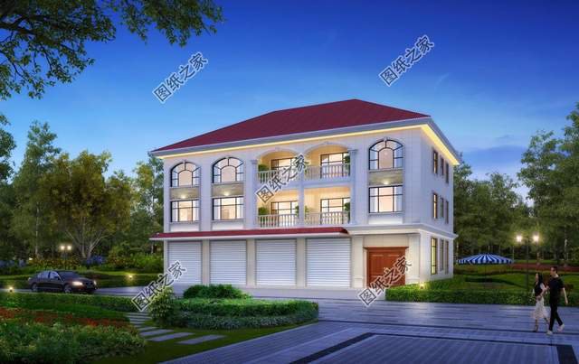 帶商鋪的農(nóng)村別墅設(shè)計(jì)，在家也能掙到錢，全家老小都喜歡