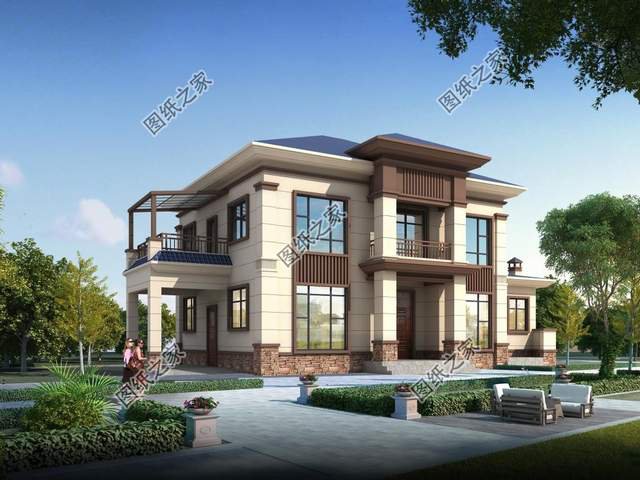 農(nóng)村二層別墅設計，更為經(jīng)濟實用，適合老百姓的建造優(yōu)質(zhì)戶型