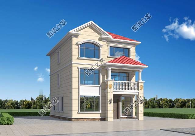 三層兩開(kāi)間別墅設(shè)計(jì)，小面寬也能建好房，城里人看了都羨慕了