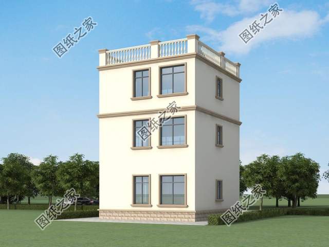 三層兩開(kāi)間別墅設(shè)計(jì)，小面寬也能建好房，城里人看了都羨慕了