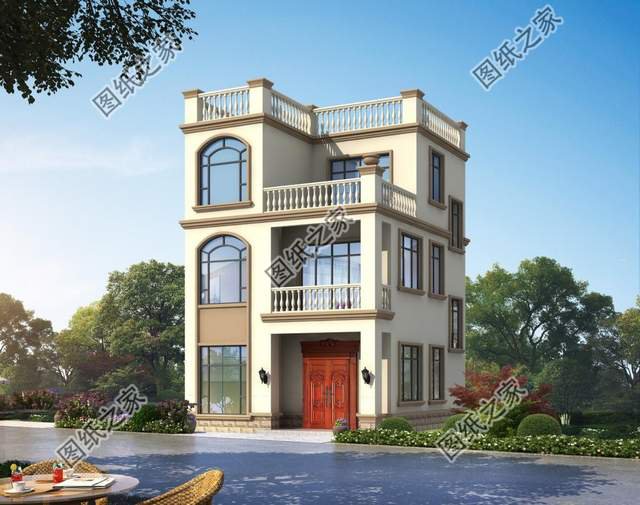 三層兩開(kāi)間別墅設(shè)計(jì)，小面寬也能建好房，城里人看了都羨慕了