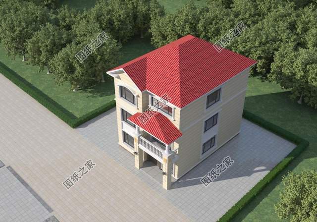 三層兩開(kāi)間別墅設(shè)計(jì)，小面寬也能建好房，城里人看了都羨慕了