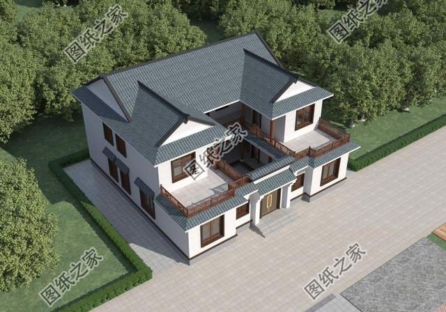 中式合院別墅設(shè)計(jì)推薦，既寬敞又大氣享受放松愜意生活