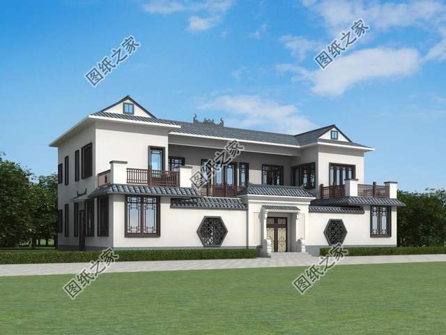 中式合院別墅設(shè)計(jì)推薦，既寬敞又大氣享受放松愜意生活