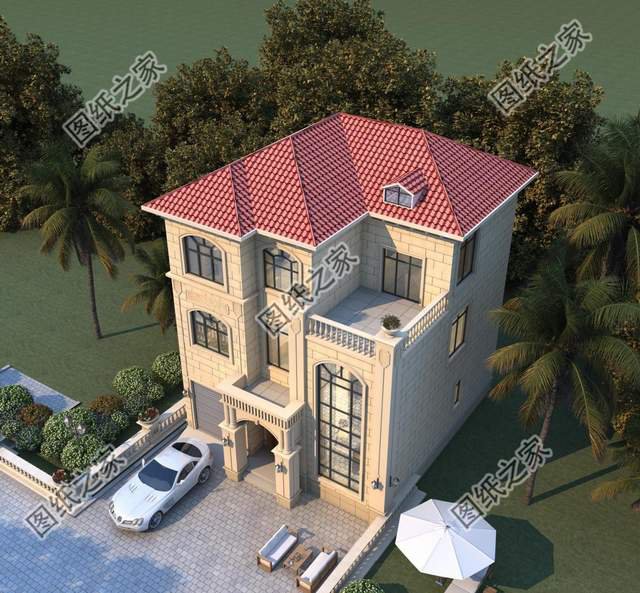 農(nóng)村三層簡歐式別墅設(shè)計，造價不高人人都可以建，喜歡收藏不錯過