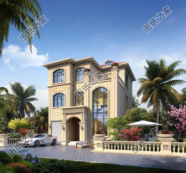 農(nóng)村三層簡歐式別墅設(shè)計，造價不高人人都可以建，喜歡收藏不錯過