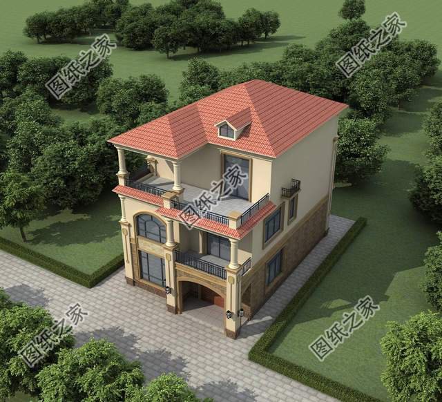農(nóng)村三層簡歐式別墅設(shè)計，造價不高人人都可以建，喜歡收藏不錯過