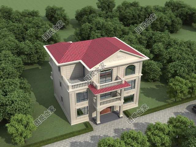 農(nóng)村三層簡歐式別墅設(shè)計，造價不高人人都可以建，喜歡收藏不錯過