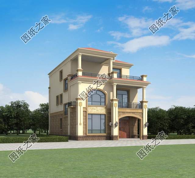 農(nóng)村三層簡歐式別墅設(shè)計，造價不高人人都可以建，喜歡收藏不錯過