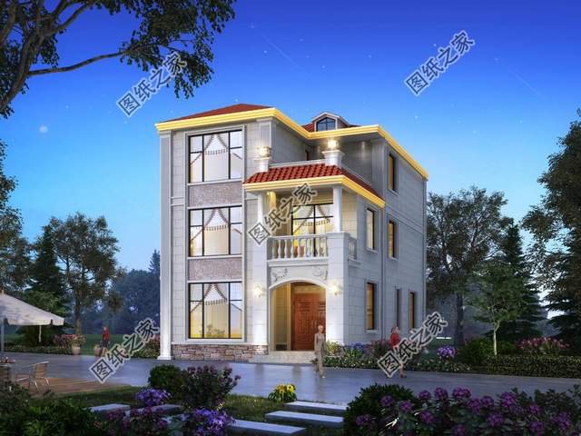 農(nóng)村三層簡歐式別墅設(shè)計，造價不高人人都可以建，喜歡收藏不錯過