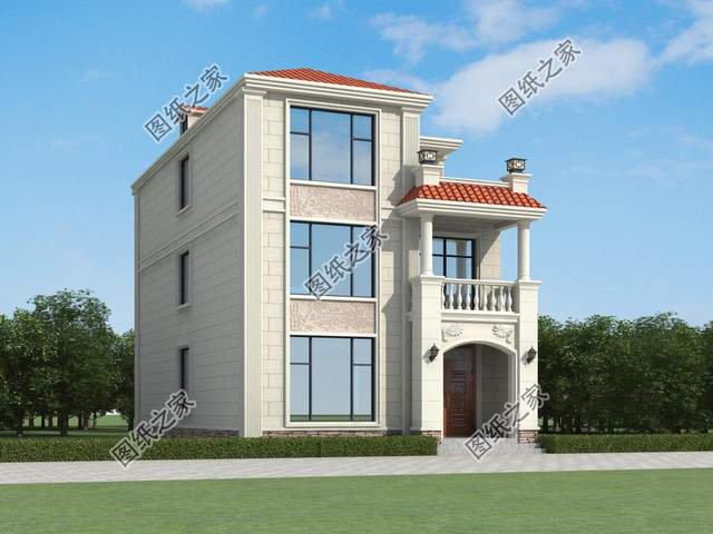 農(nóng)村三層簡歐式別墅設(shè)計，造價不高人人都可以建，喜歡收藏不錯過