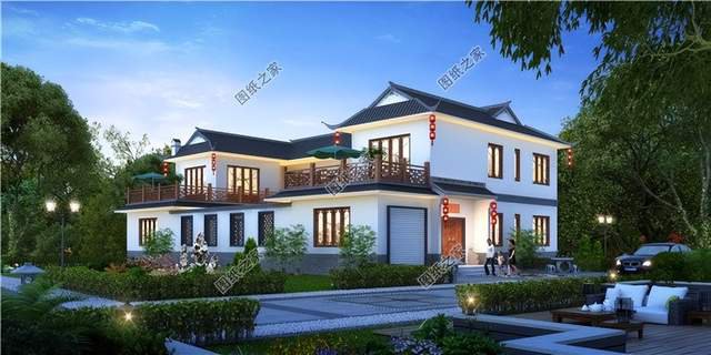 中式合院小別墅設計推薦，傳統(tǒng)住宅設計，回歸樸實的農(nóng)村生活