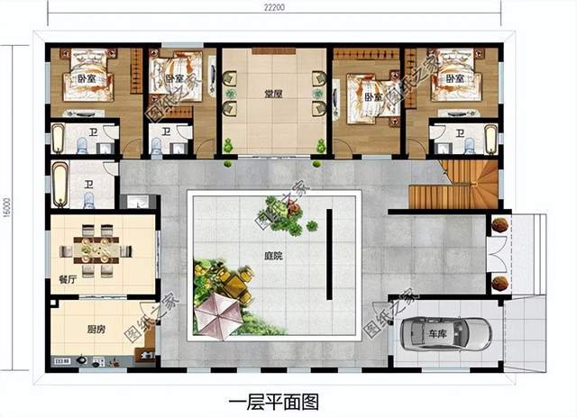 中式合院小別墅設計推薦，傳統(tǒng)住宅設計，回歸樸實的農(nóng)村生活