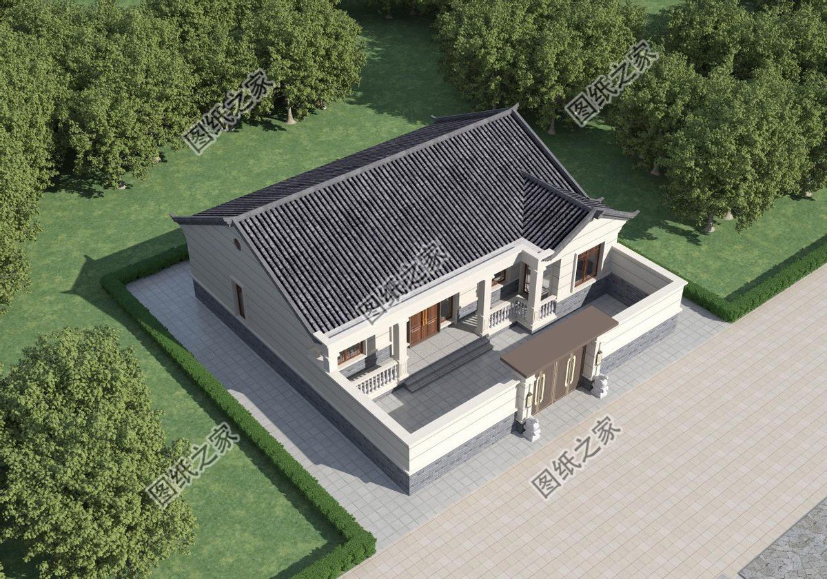 新中式農(nóng)村小別墅設(shè)計，更顯沉穩(wěn)大氣，以彰顯東方之美