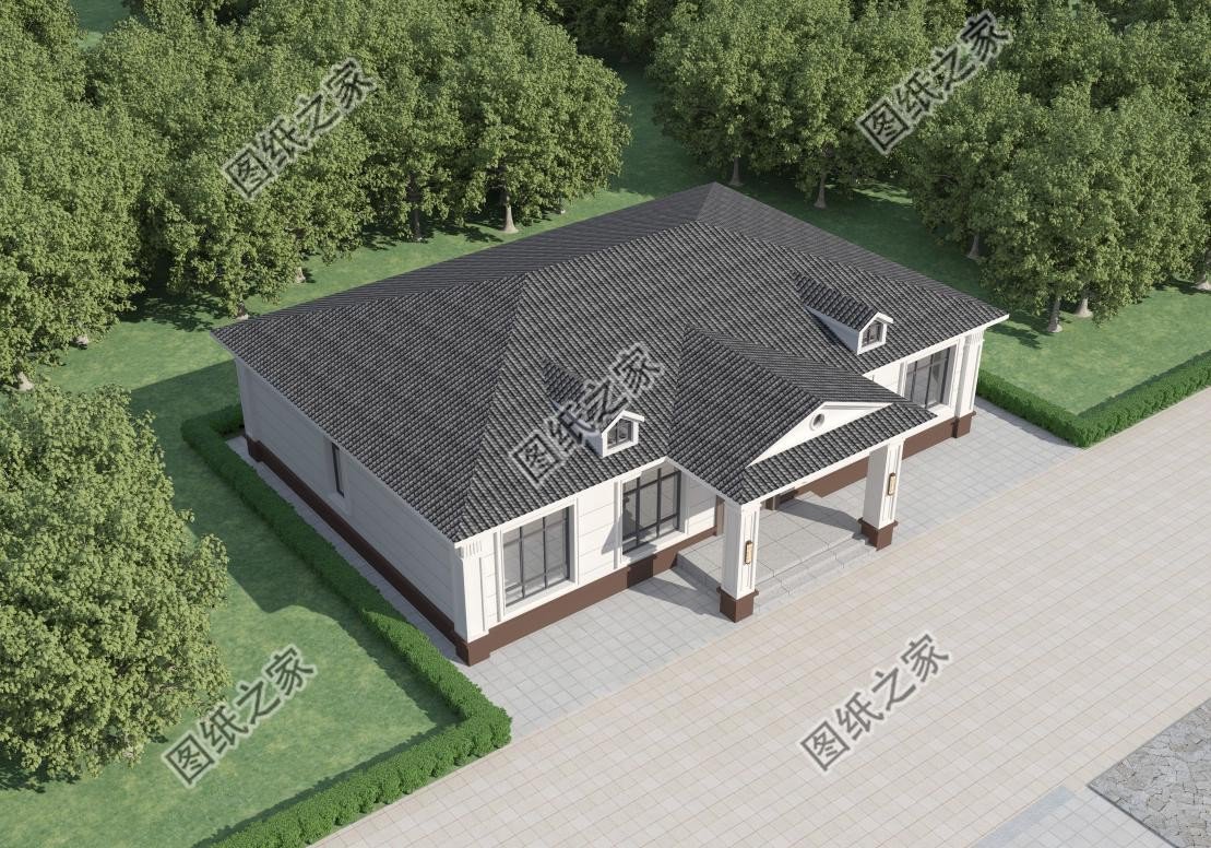 農(nóng)村大開(kāi)間一層自建房設(shè)計(jì)，造價(jià)經(jīng)濟(jì)實(shí)惠，晚年養(yǎng)老必備選擇