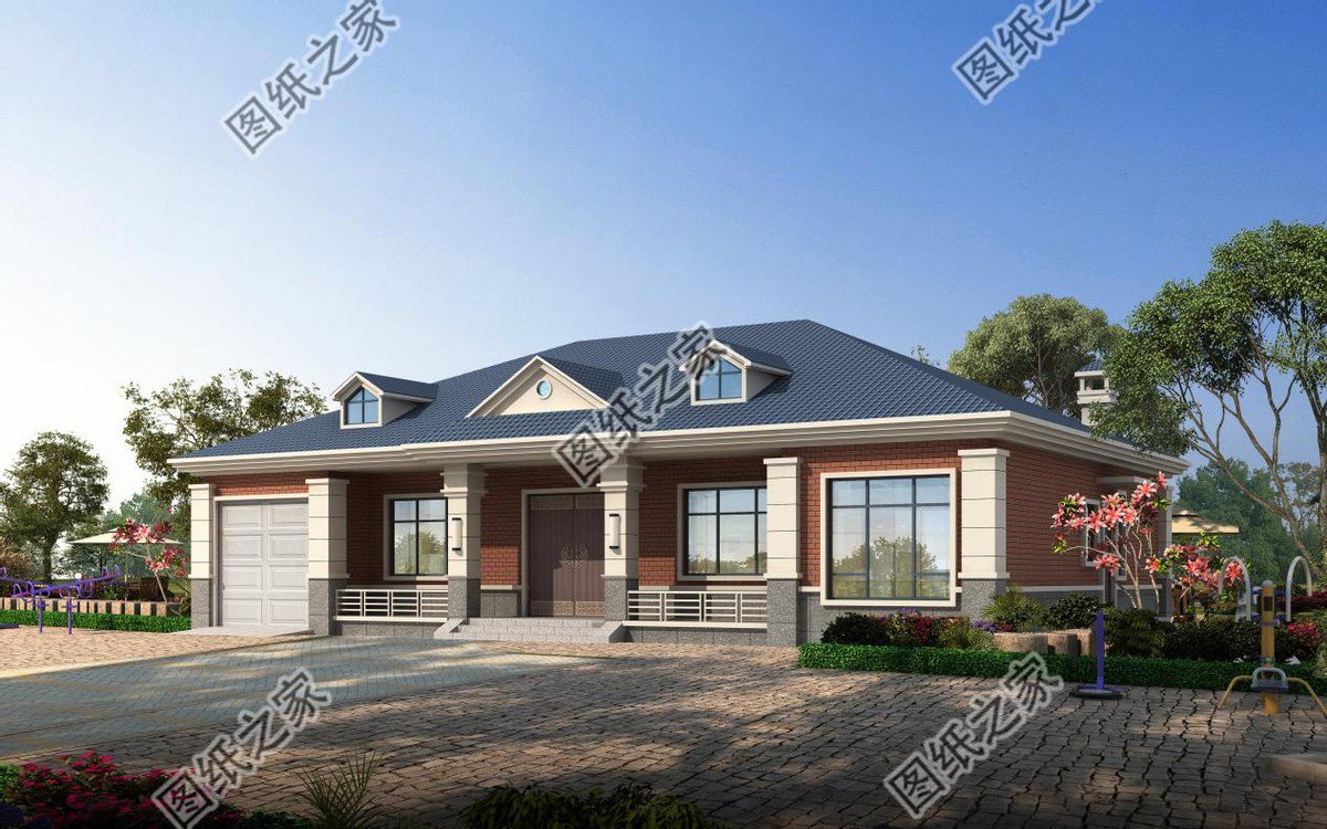 農(nóng)村大開(kāi)間一層自建房設(shè)計(jì)，造價(jià)經(jīng)濟(jì)實(shí)惠，晚年養(yǎng)老必備選擇