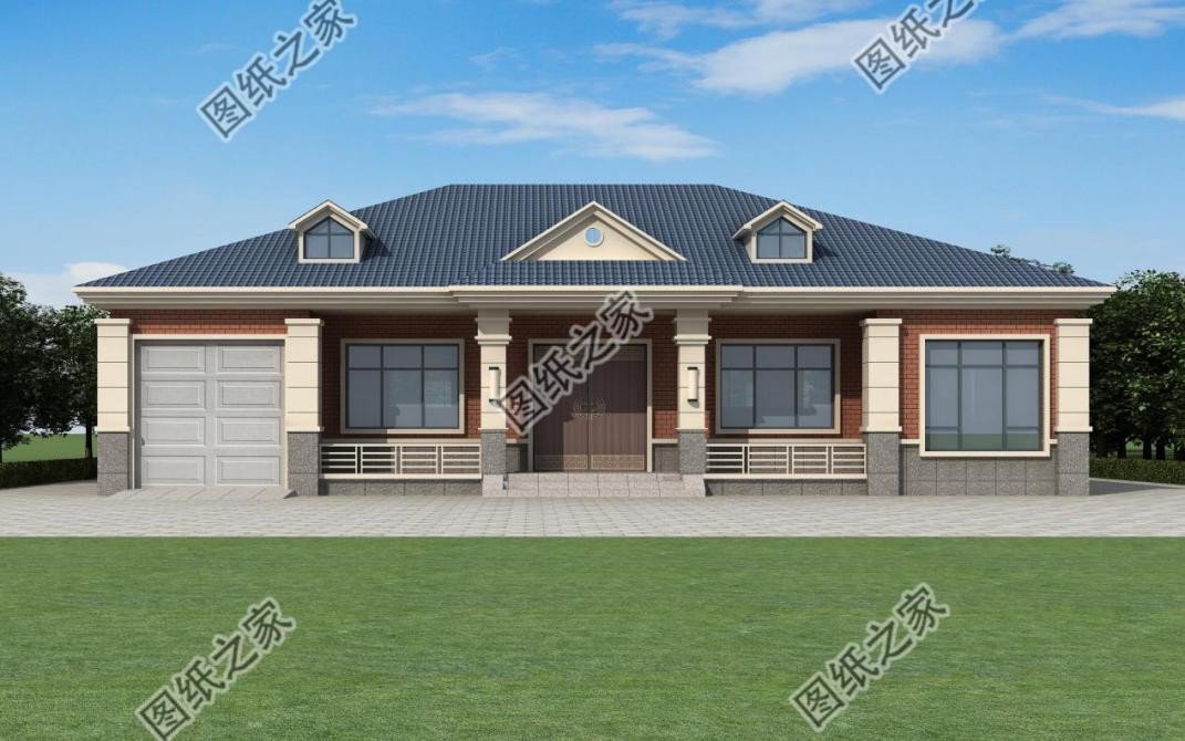 農(nóng)村大開(kāi)間一層自建房設(shè)計(jì)，造價(jià)經(jīng)濟(jì)實(shí)惠，晚年養(yǎng)老必備選擇