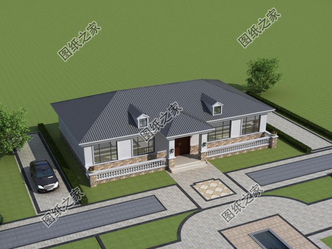 農(nóng)村大開(kāi)間一層自建房設(shè)計(jì)，造價(jià)經(jīng)濟(jì)實(shí)惠，晚年養(yǎng)老必備選擇