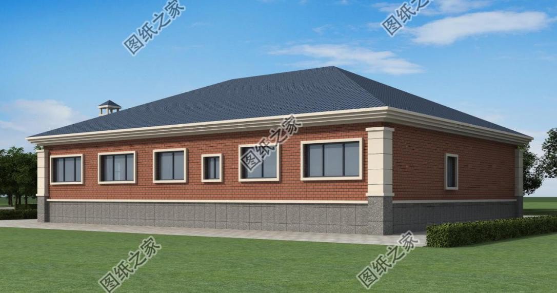 農(nóng)村大開(kāi)間一層自建房設(shè)計(jì)，造價(jià)經(jīng)濟(jì)實(shí)惠，晚年養(yǎng)老必備選擇