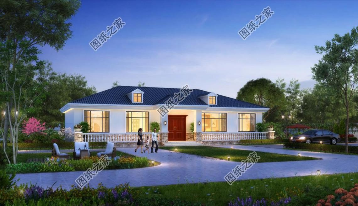 農(nóng)村大開(kāi)間一層自建房設(shè)計(jì)，造價(jià)經(jīng)濟(jì)實(shí)惠，晚年養(yǎng)老必備選擇