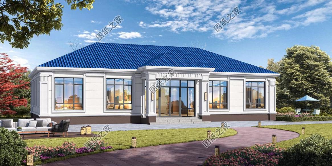 農(nóng)村大開(kāi)間一層自建房設(shè)計(jì)，造價(jià)經(jīng)濟(jì)實(shí)惠，晚年養(yǎng)老必備選擇