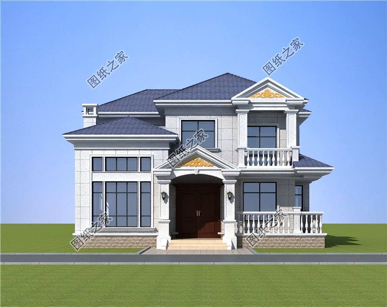 歐式農(nóng)村別墅設(shè)計，精美好看的外觀造型，收獲一眾好評