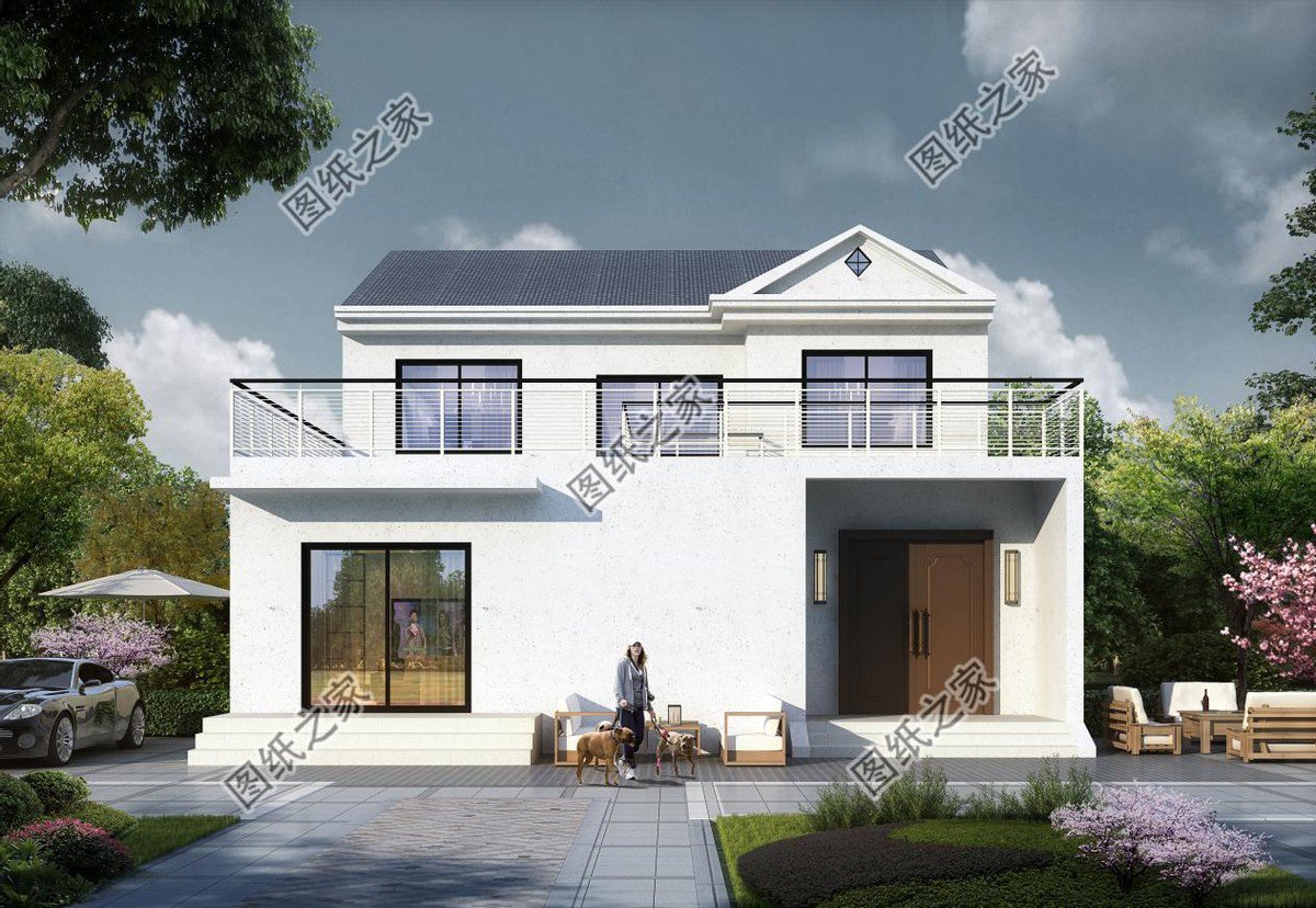 現(xiàn)代風鄉(xiāng)村自建房設計，全是年輕人喜歡的潮流元素，美觀大氣