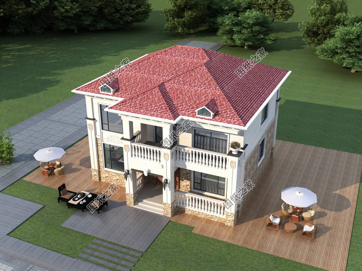 坡屋頂鄉(xiāng)村自建房設(shè)計，巧奪天工的手法，賦予了房屋靈魂一般