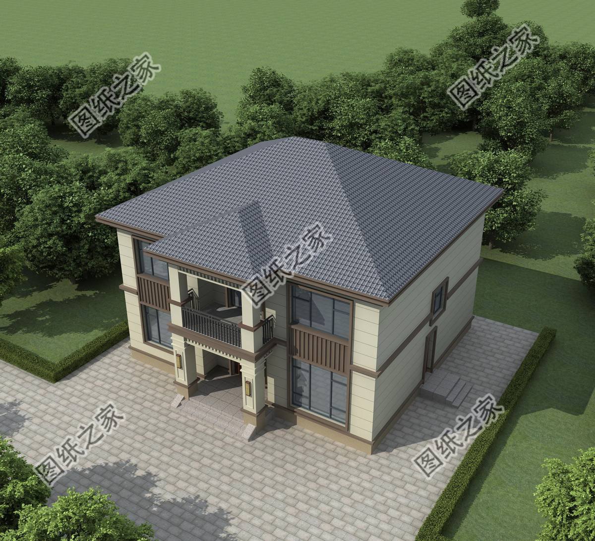 坡屋頂鄉(xiāng)村自建房設(shè)計，巧奪天工的手法，賦予了房屋靈魂一般