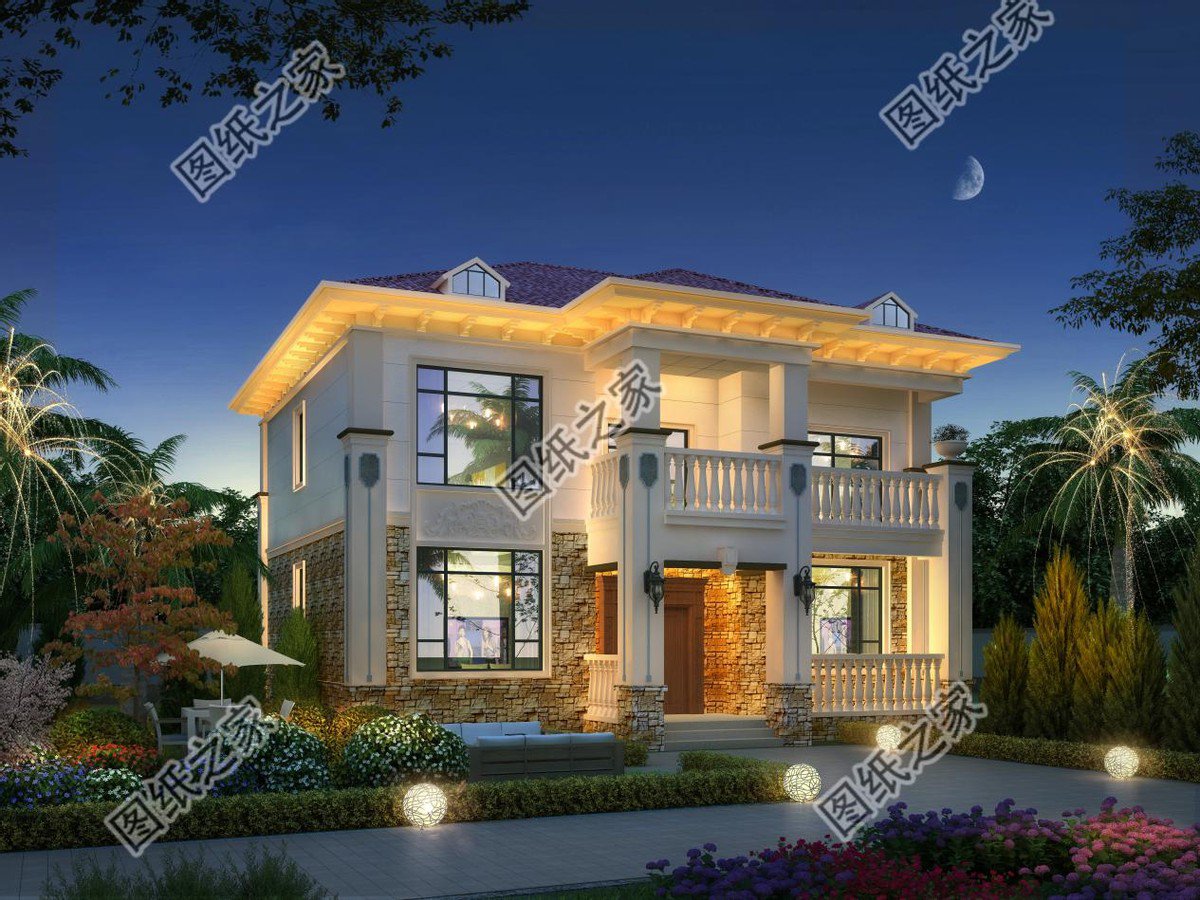 紅瓦配米白墻，溫馨別墅設(shè)計(jì)，帶給你家的享受快來看看吧