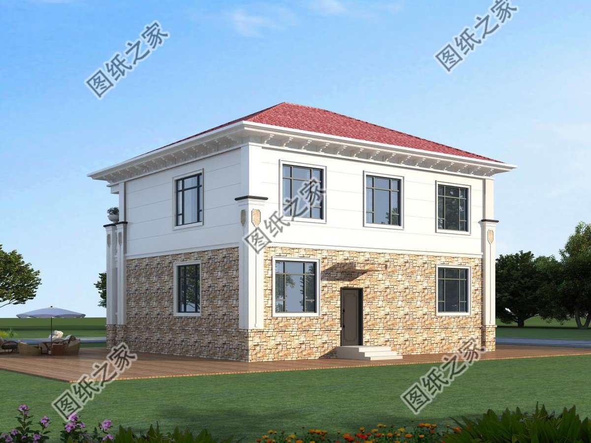 紅瓦配米白墻，溫馨別墅設(shè)計(jì)，帶給你家的享受快來看看吧