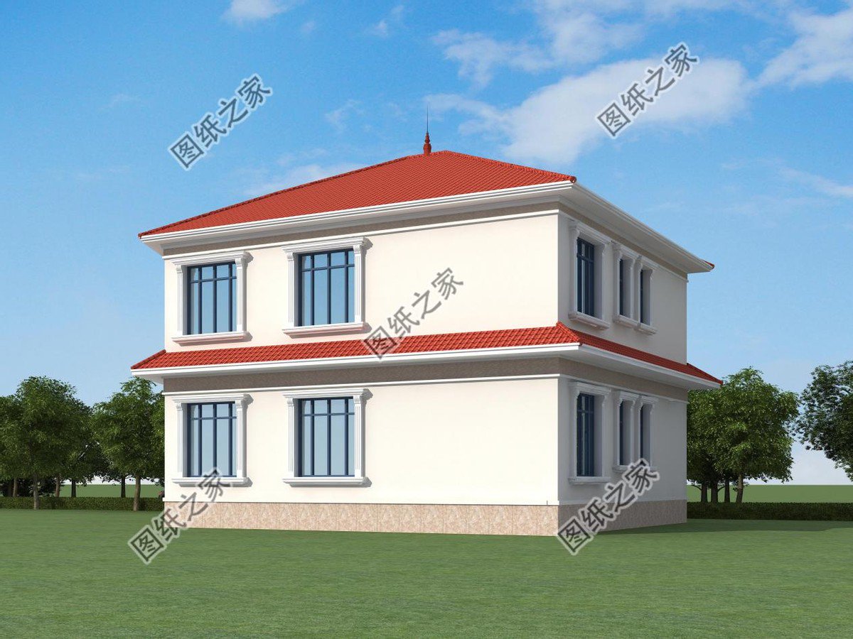 紅瓦配米白墻，溫馨別墅設(shè)計(jì)，帶給你家的享受快來看看吧