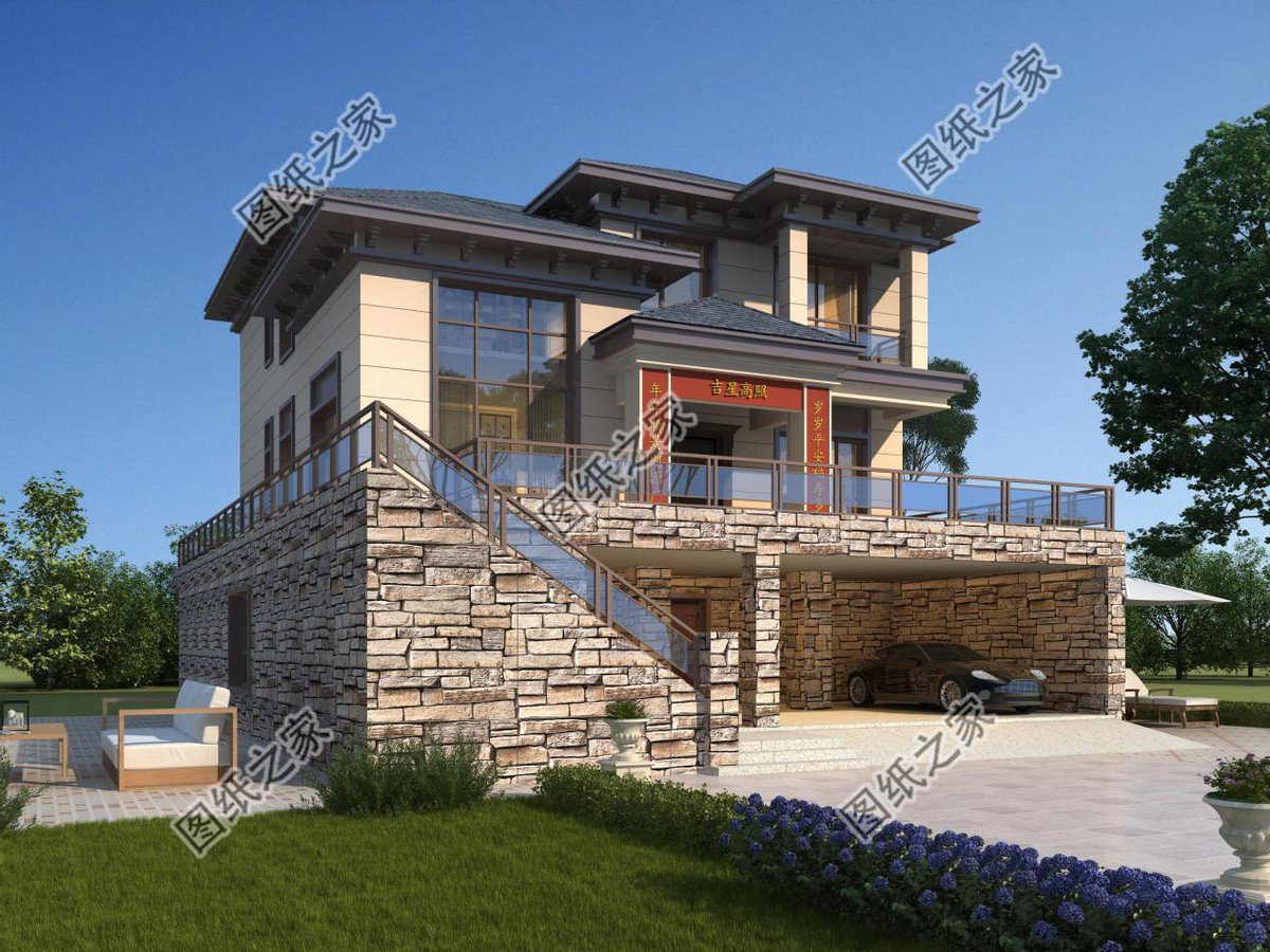 帶架空層的農(nóng)村別墅設計，防潮又防水超強的實用功能，你還不心動