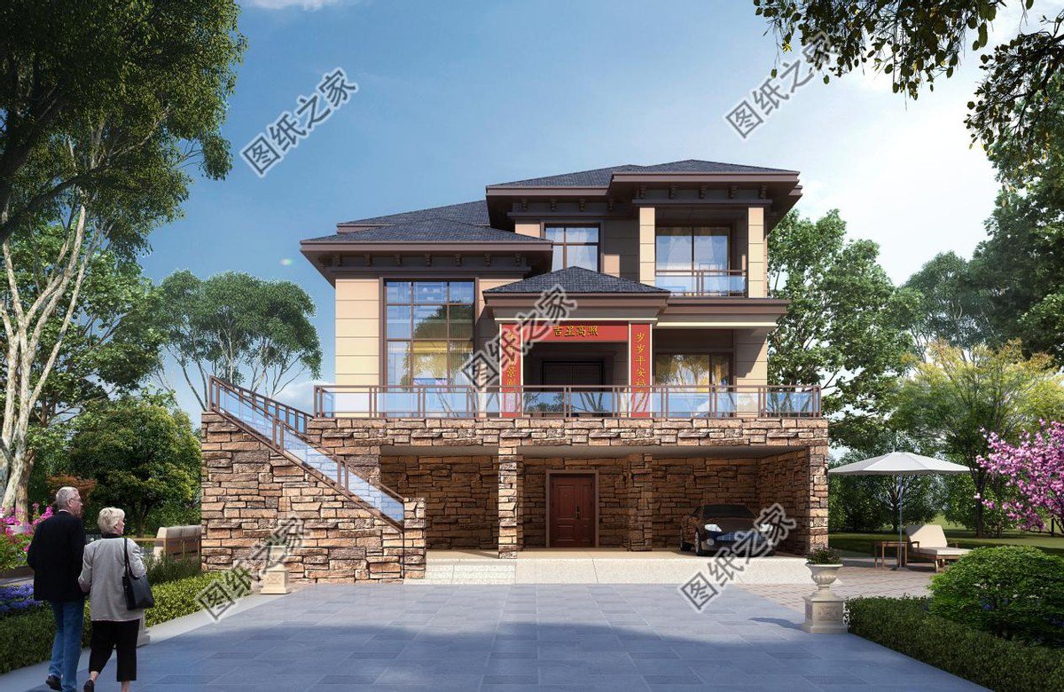 帶架空層的農(nóng)村別墅設計，防潮又防水超強的實用功能，你還不心動