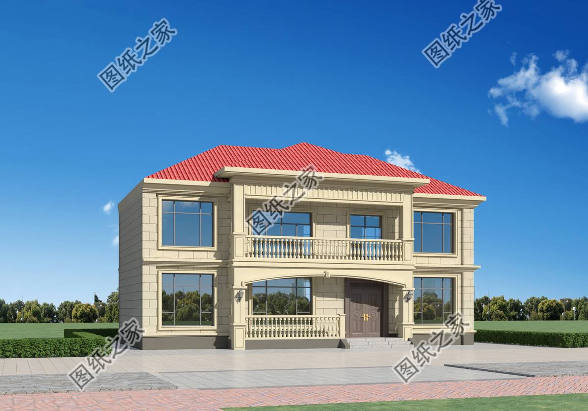 高端大氣的農(nóng)村別墅設(shè)計(jì)，富麗堂皇般的外觀，多少業(yè)主夢中的家園