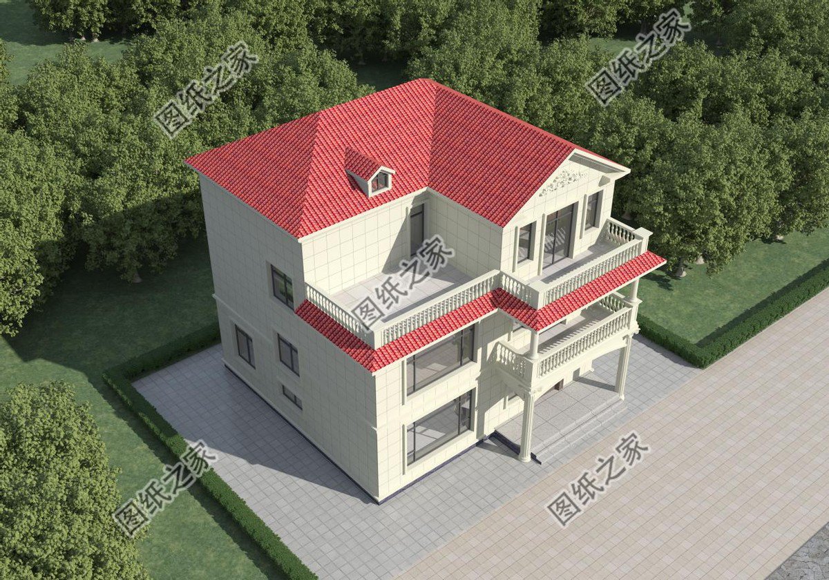 高端大氣的農(nóng)村別墅設(shè)計(jì)，富麗堂皇般的外觀，多少業(yè)主夢中的家園