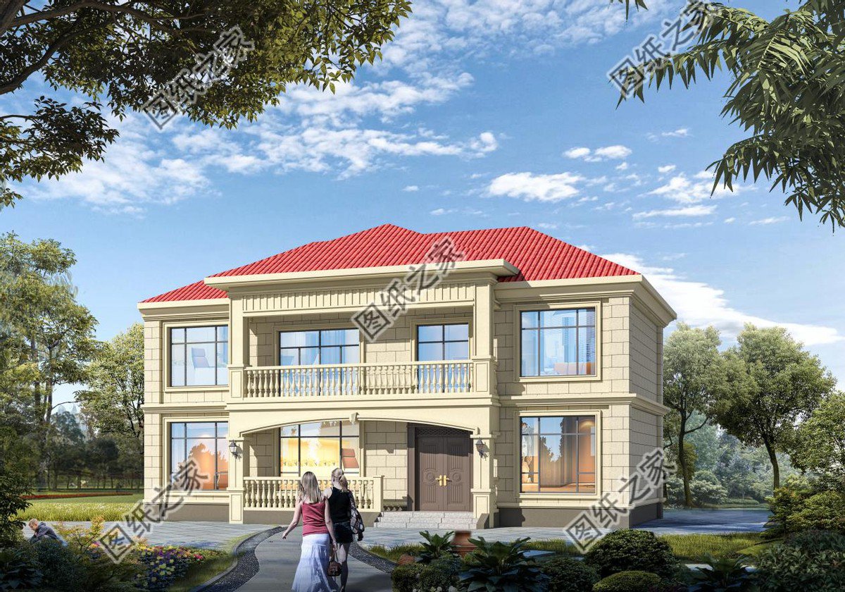 高端大氣的農(nóng)村別墅設(shè)計(jì)，富麗堂皇般的外觀，多少業(yè)主夢中的家園