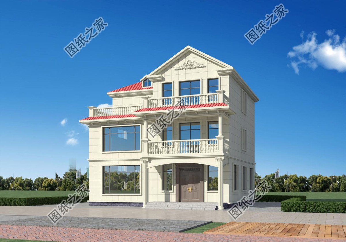 高端大氣的農(nóng)村別墅設(shè)計(jì)，富麗堂皇般的外觀，多少業(yè)主夢中的家園