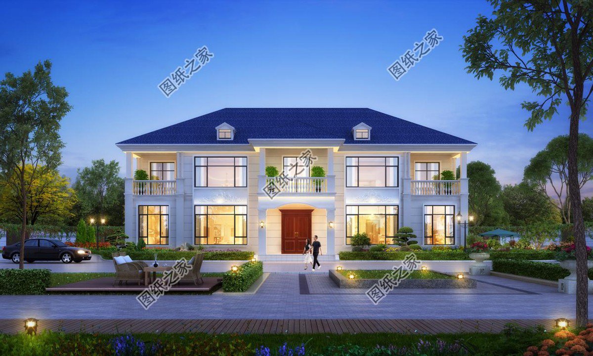 高端大氣的農(nóng)村別墅設(shè)計(jì)，富麗堂皇般的外觀，多少業(yè)主夢中的家園