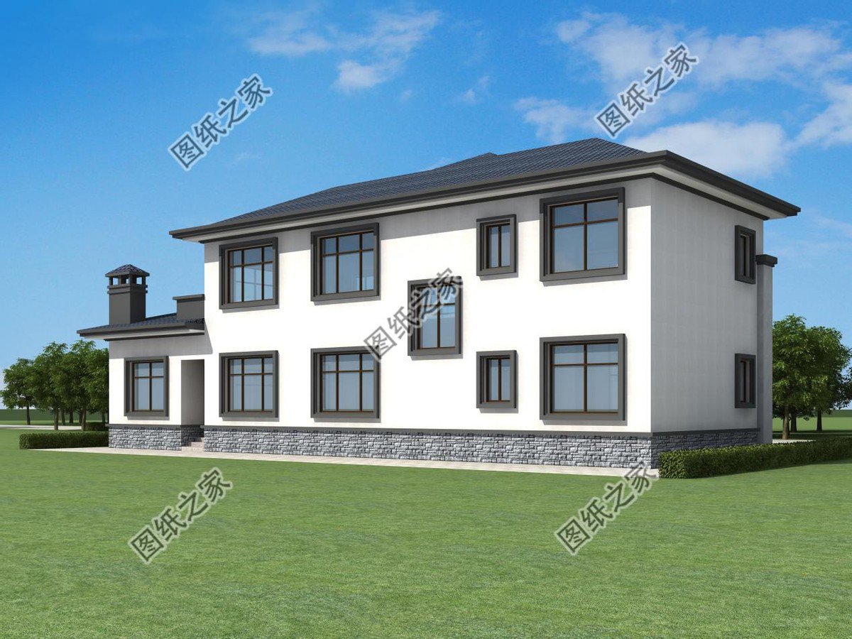 新中式農(nóng)村別墅設計，回老家建上一棟，盡顯大氣