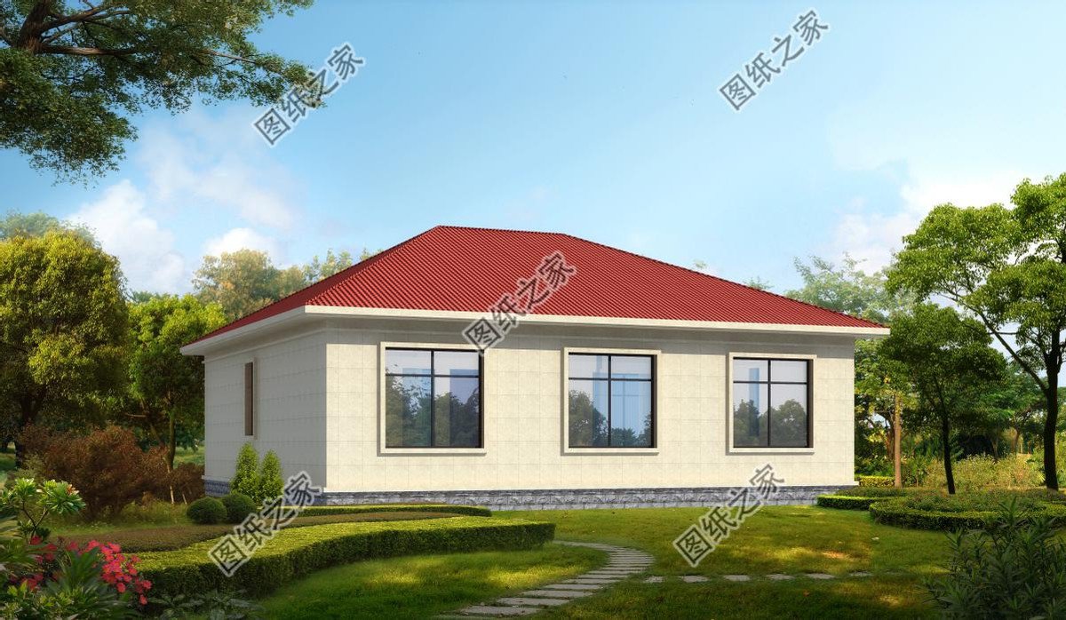 4款農(nóng)村歐式一層別墅設(shè)計(jì)，外觀簡(jiǎn)約好看造價(jià)不高還實(shí)用