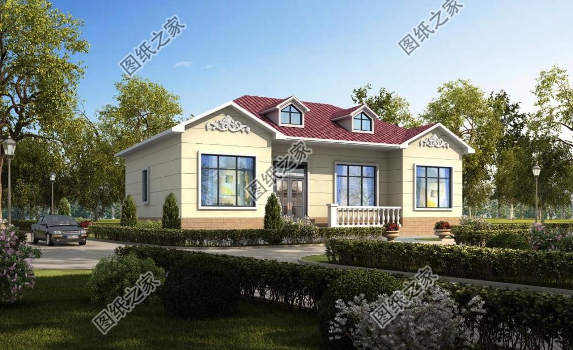 4款農(nóng)村歐式一層別墅設(shè)計(jì)，外觀簡(jiǎn)約好看造價(jià)不高還實(shí)用